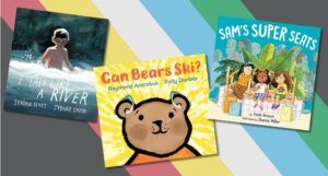 three covers of picture books about disability